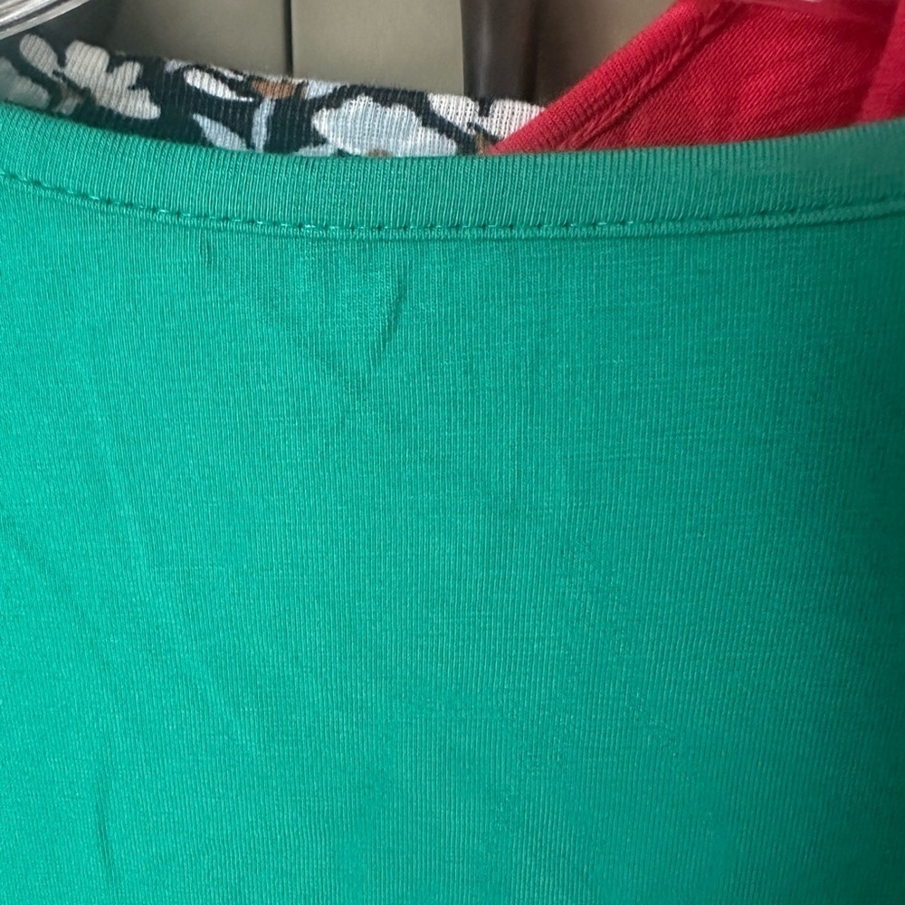 NWT J. Jill Active Green Shirttail Tee SZ LT - Picture 7 of 10